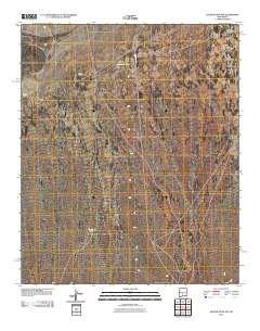 Salinas Peak NW 2010 topographic map thumbnail