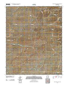Santo Nino Canyon 2010 topographic map thumbnail