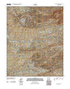 The Pillar NW 2010 topographic map thumbnail