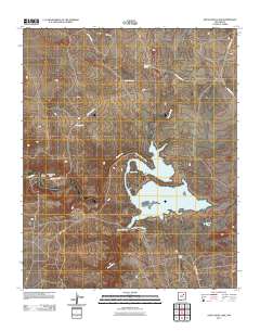 Santa Rosa Lake 2011 topographic map thumbnail