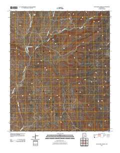 Chupadera Spring 2010 topographic map thumbnail