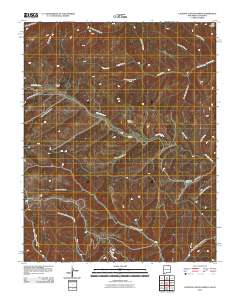 Caliente Canyon North 2010 topographic map thumbnail