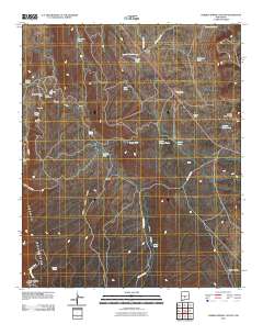 Garden Spring Canyon 2010 topographic map thumbnail