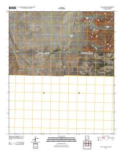 Lang Canyon 2010 topographic map thumbnail