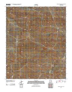 Cowboy Mesa NE 2010 topographic map thumbnail