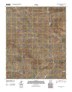 Cowboy Mesa SW 2010 topographic map thumbnail