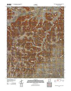 Greendailey Canyon 2010 topographic map thumbnail
