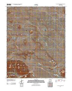 La Chata Crater 2010 topographic map thumbnail