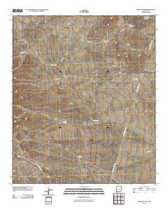 Hermanas NW 2010 topographic map thumbnail