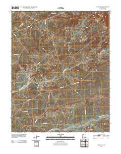 Lybrook NW 2010 topographic map thumbnail