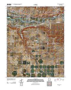 Kirtland 2010 topographic map thumbnail