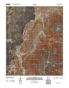 Los Pilares 2010 topographic map thumbnail