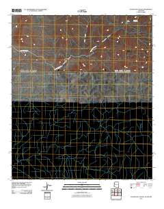 Guadalupe Canyon 2010 topographic map thumbnail