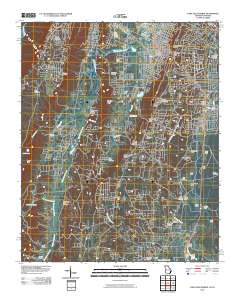 Fort Oglethorpe 2010 topographic map thumbnail