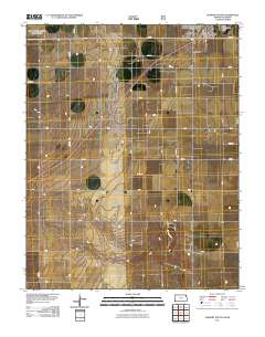 Elkhart South 2011 topographic map thumbnail