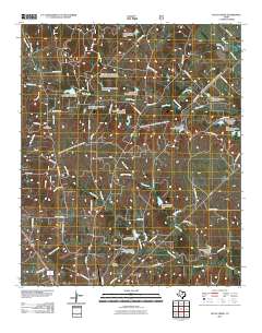 Pecan Creek 2010 topographic map thumbnail