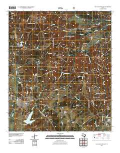 San Augustine East 2010 topographic map thumbnail