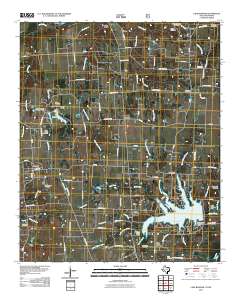 Lake Bonham 2010 topographic map thumbnail