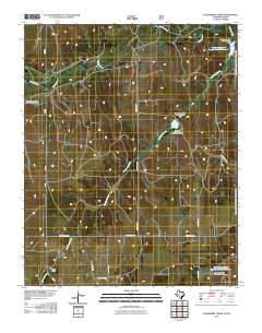Hackberry Creek 2010 topographic map thumbnail