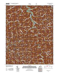 Creekville 2011 topographic map thumbnail