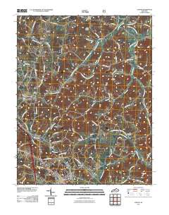 London 2011 topographic map thumbnail