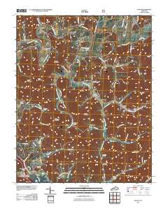 Saxton 2011 topographic map thumbnail