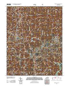 Whitley City 2010 topographic map thumbnail