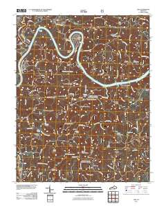 Hail 2011 topographic map thumbnail