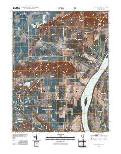 Shawneetown 2010 topographic map thumbnail