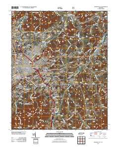Johnson City 2011 topographic map thumbnail