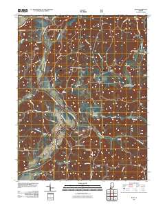 Rusk 2010 topographic map thumbnail