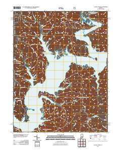 Allens Creek 2011 topographic map thumbnail