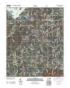 Glen Alpine 2011 topographic map thumbnail