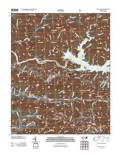 Fontana Dam 2011 topographic map thumbnail