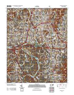 Asheville 2011 topographic map thumbnail