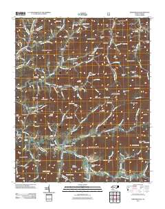 Barnardsville 2011 topographic map thumbnail