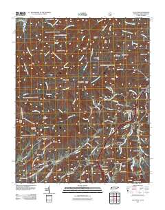 Flag Pond 2011 topographic map thumbnail