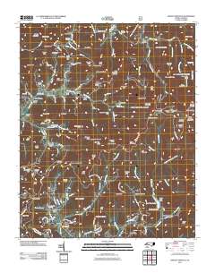 Craggy Pinnacle 2011 topographic map thumbnail