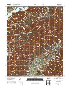 Shady Valley 2011 topographic map thumbnail