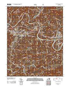 Pearisburg 2011 topographic map thumbnail