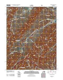 Millboro 2011 topographic map thumbnail