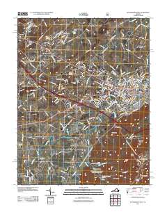 Waynesboro West 2011 topographic map thumbnail