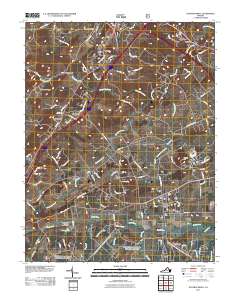 Stuarts Draft 2011 topographic map thumbnail