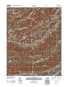 Nebo 2011 topographic map thumbnail