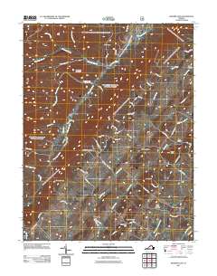 Singers Glen 2011 topographic map thumbnail