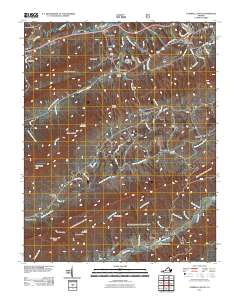 Tazewell South 2011 topographic map thumbnail