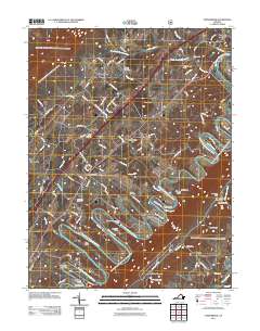 Toms Brook 2011 topographic map thumbnail