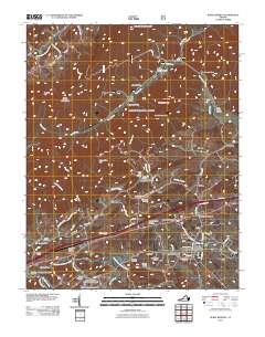 Rural Retreat 2011 topographic map thumbnail