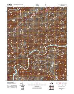 Fosters Falls 2011 topographic map thumbnail