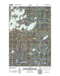 Namekagon Lake 2011 topographic map thumbnail